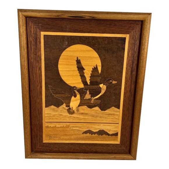 Inlay‎ Wooden Duck Art - Picture 1 of 6